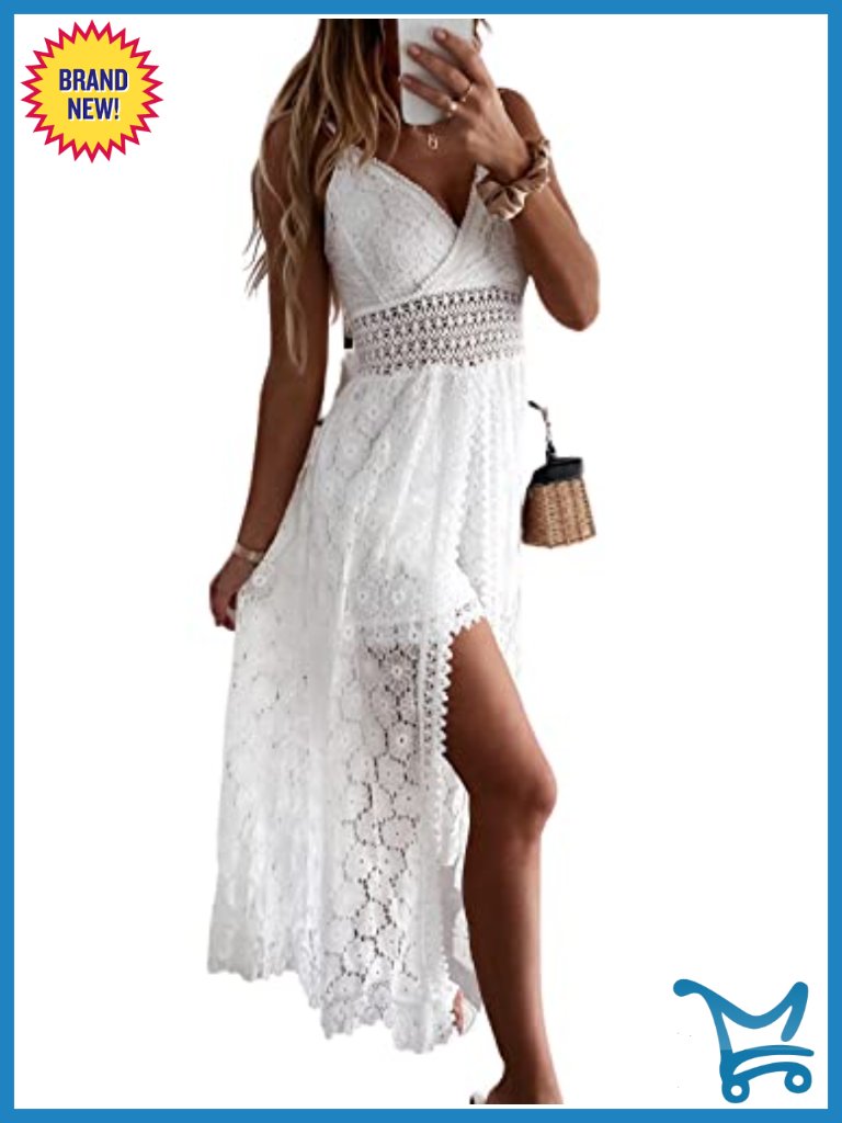 Ruching Smocking V Neck Backless Maxi Jumpsuit With Lace